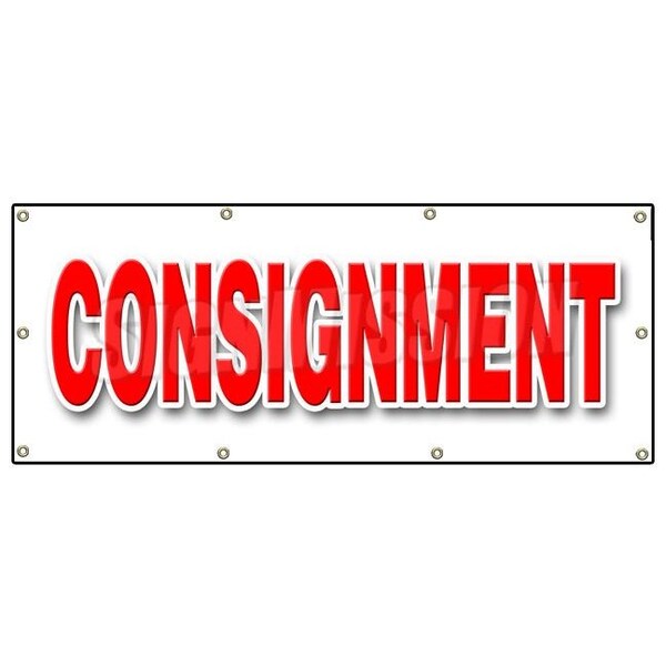 CONSIGNMENT BANNER SIGN secondhand brands clothes furniture store